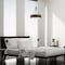 Designers Fountain Erba 60 Watt 3 Light Old Satin Brass Pendant with Grey Wood Shade D228M-16P-OSB - alternate 2
